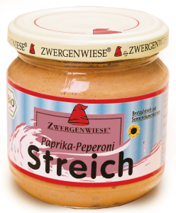 PASTA SŁONECZNIKOWA Z PAPRYKĄ BEZGLUTENOWA  BIO 180 g - ZWERGENWIESE