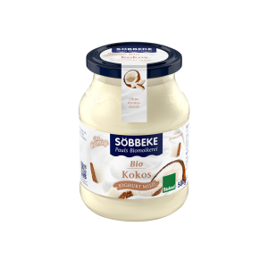 JOGURT KOKOSOWY (7,5 % TŁUSZCZU W MLEKU) BIO 500 g (SŁOIK) - SOBBEKE