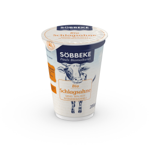 ŚMIETANA KREMOWA KWAŚNA (30 % TŁUSZCZU) BIO 150 g - SOBBEKE