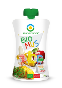 MUS ANANASOWO - BANANOWO - JABŁKOWY BEZGLUTENOWY BIO 90 g - BIO FOOD