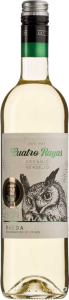 WINO CUATRO RAYAS VERDEJO BIAŁE WYTRAWNE BIO 0,75 L (HISZPANIA)