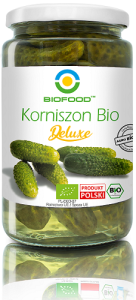 OGÓRKI KORNISZONY DELUXE BEZGLUTENOWE BIO 740 g (440 g) - BIO FOOD