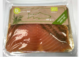przecena ŁOSOŚ ATLANTYCKI PLASTRY GRAVLAX Z KOPREM BIO 100 g - BETTER FISH