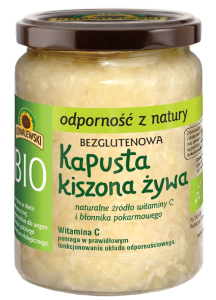 KAPUSTA KISZONA NIEPASTERYZOWANA BEZGLUTENOWA BIO 400 g - KOWALEWSKI