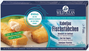PALUSZKI RYBNE Z DORSZA MROŻONE 180 g - WILD OCEAN