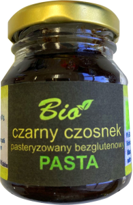 PASTA Z CZARNEGO CZOSNKU BEZGLUTENOWA BIO 80 g - PRZETWORY Z NATURY