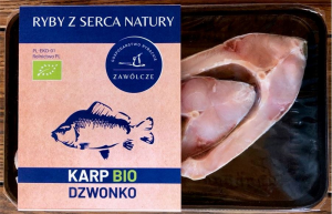 KARP ŚWIEŻY DZWONKO BIO TACKA (około 0,50 kg) - RYBY Z SERCA NATURY (NA ZAMÓWIENIE)