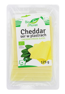SER CHEDDAR PLASTRY BIO 125 g - BIO PLANET