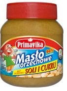 PASTA Z ORZESZKÓW ZIEMNYCH BEZ DODATKU SOLI I CUKRU BEZGLUTENOWA 350 g - PRIMAVIKA
