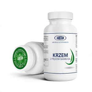 KRZEM ORGANICZNY Z PĘDÓW BAMBUSA 90 KAPSUŁEK - JANTAR