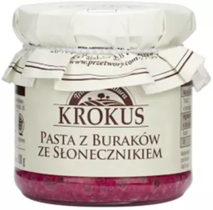 PASTA Z BURAKÓW ZE SŁONECZNIKIEM BEZGLUTENOWA 180 g - KROKUS
