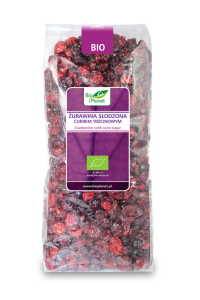 ŻURAWINA SŁODZONA CUKREM TRZCINOWYM BIO 1 kg - BIO PLANET