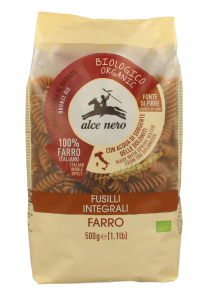 MAKARON (ORKISZOWY RAZOWY) FUSILLI BIO 500 g - ALCE NERO