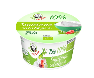 przecena ŚMIETANA 10 % SAŁATKOWA BIO 180 g - EKO ŁUKTA
