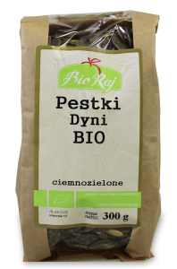 PESTKI DYNI CIEMNOZIELONE (UPRAWIANE W EUROPIE) BIO 300 g - BIO RAJ