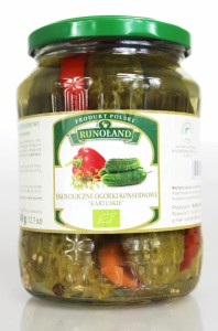 OGÓRKI KONSERWOWE KARTUSKIE BIO 670 g (360 g) - RUNOLAND