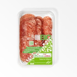SALAMI MILANO PLASTRY BEZGLUTENOWE BIO 70 g - PRIMAVERA