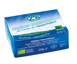 MASŁO ŚMIETANKOWE BIO 250 g - OMA