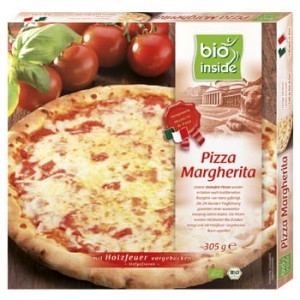 PIZZA MARGHERITA MROŻONA BIO 305 g - BIO INSIDE
