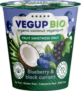 PRODUKT KOKOSOWY JAGODA - CZARNA PORZECZKA BEZGLUTENOWY BIO 140 g - VEGUP BIO