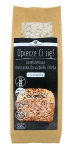 MIESZANKA DO WYPIEKU CHLEBA Z CZARNUSZKĄ BEZGLUTENOWA 500 g - PIĘĆ PRZEMIAN
