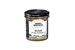 SCHAB NA SOLI MORSKIEJ BIO 250 g (SŁOIK) - FARMY ROZTOCZA