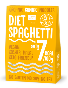 MAKARON (KONJAC TYPU SPAGHETTI) BEZGLUTENOWY BIO 385 g - DIET-FOOD