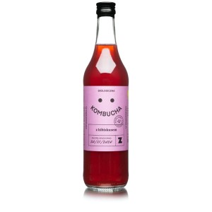 KOMBUCHA Z HIBISKUSEM BIO 270 ml - ZAKWASOWNIA