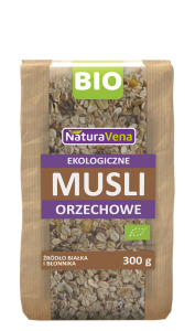 MUSLI ORZECHOWE BIO 300 g - NATURAVENA