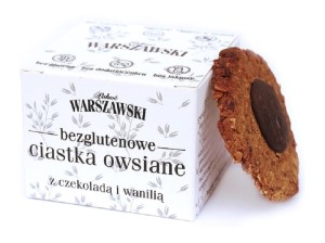 CIASTKA OWSIANE Z CZEKOALADĄ I WANILIĄ 150 g - BATON WARSZAWSKI