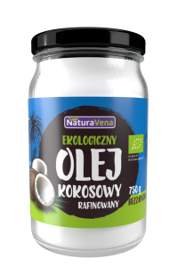 OLEJ KOKOSOWY RAFINOWANY BIO 750 g - NATURAVENA