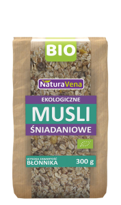 MUSLI ŚNIADANIOWE BIO 300 g - NATURAVENA