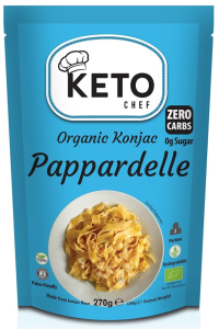 MAKARON KETO (KONJAC TYPU NOODLE PAPPARDELLE) BEZGLUTENOWY BIO 270 g - KETO CHEF (BETTER THAN FOODS)
