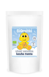 KASZKA MANNA PEŁNOZIARNISTA BIO 200 g - BIOMINKI