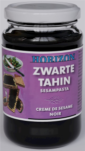 TAHINI CZARNE (PASTA SEZAMOWA Z CZARNEGO SEZAMU) BIO 350 g - HORIZON