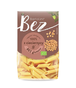 MAKARONY PROTEINOWY (Z CIECIERZYCY) PENNE BEZGLUTENOWY BIO 250 g - BARTOLINI