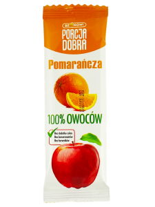 PRZEKĄSKA JABŁKOWO - POMARAŃCZOWA BEZ DODATKU CUKRU 16 g - PORCJA DOBRA