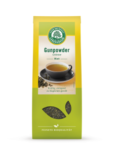 HERBATA ZIELONA GUNPOWDER LIŚCIASTA BIO 100 g - LEBENSBAUM