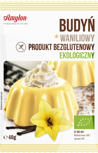 BUDYŃ WANILIOWY BEZGLUTENOWY BIO 40 g - AMYLON