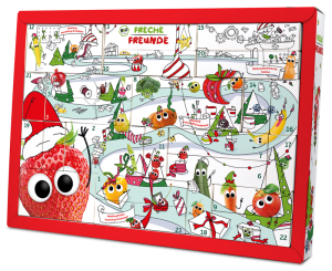 KALENDARZ ADWENTOWY - PRZEKĄSKI BIO 1063 g - FRECHE FREUNDE (PRODUKT SEZONOWY)
