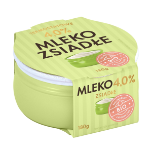 MLEKO ZSIADŁE TERMOSTATOWE 4 % BIO 180 g - YÖMLEKO