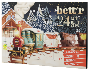 KALENDARZ ADWENTOWY: PRALINKI MIX BIO (24 x 13 g) 312 g - BETT'R (PRODUKT SEZONOWY)