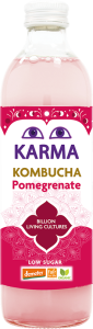 KOMBUCHA Z GRANATEM NISKA ZAWARTOŚĆ CUKRÓW FAIR FOR LIFE DEMETER BIO 500 ml - KARMA KOMBUCHA