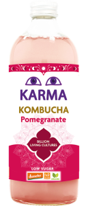 KOMBUCHA Z GRANATEM NISKA ZAWARTOŚĆ CUKRÓW FAIR FOR LIFE DEMETER BIO 1 L - KARMA KOMBUCHA