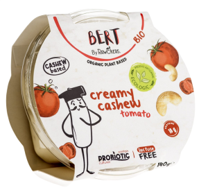 WEGAŃSKA ALTERNATYWA SERKA ŚMIETANKOWEGO Z POMIDORAMI BIO 140 g - BERT