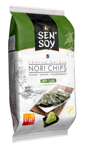 CHIPSY NORI WASABI BEZGLUTENOWE 4,5 g - SEN SOY