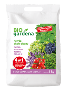 NAWÓZ DO OWOCÓW, WARZYW, ROŚLIN OZDOBNYCH 4w1 ECO 3 kg - BIOGARDENA