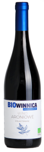 WINO ARONIOWE PÓŁWYTRAWNE BIO 750 ml - WINNICE PRADOLINY (BIOWINNICA)