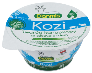 KOZI TWARÓG KANAPKOWY ZE SZCZYPIORKIEM 150 g - DANMIS