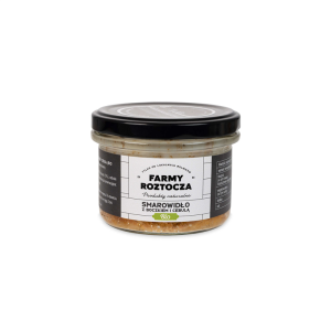 SMAROWIDŁO Z BOCZKIEM I CEBULĄ BIO 180 g (SŁOIK)  - FARMY ROZTOCZA